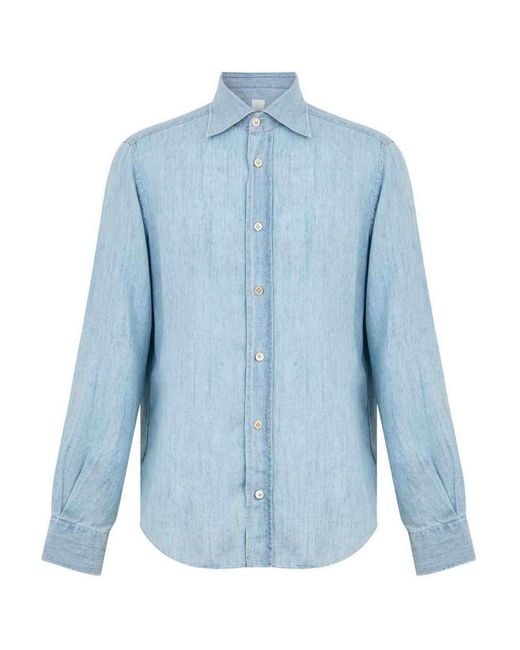 Eleventy Blue Shirt for men