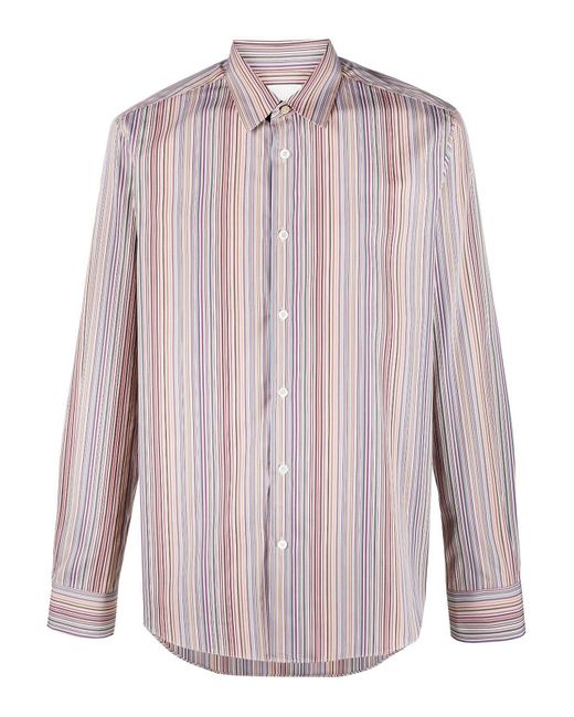 Paul Smith Pink Striped Shirt for men