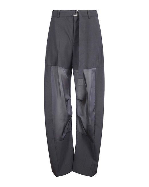 Sacai Gray Wool Suiting Pants