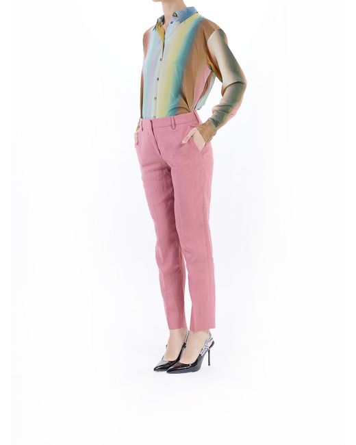 Paul Smith Red Classic Lino Trousers