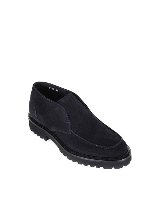 Doucal's Blue Doucals Suede Ankle Boot for men