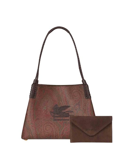 Etro Brown Libra Small Tote