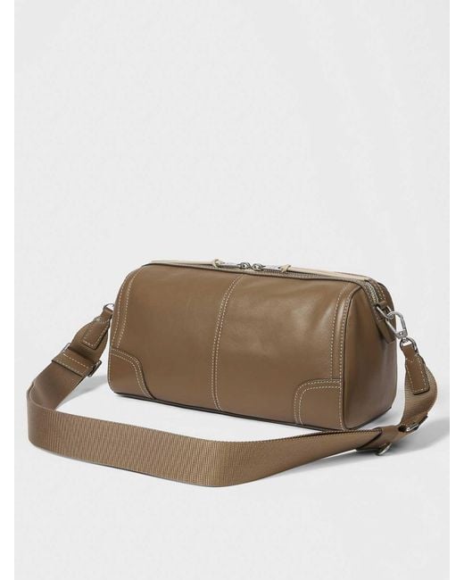 Paul Smith Brown Leather Bowling Bag for men
