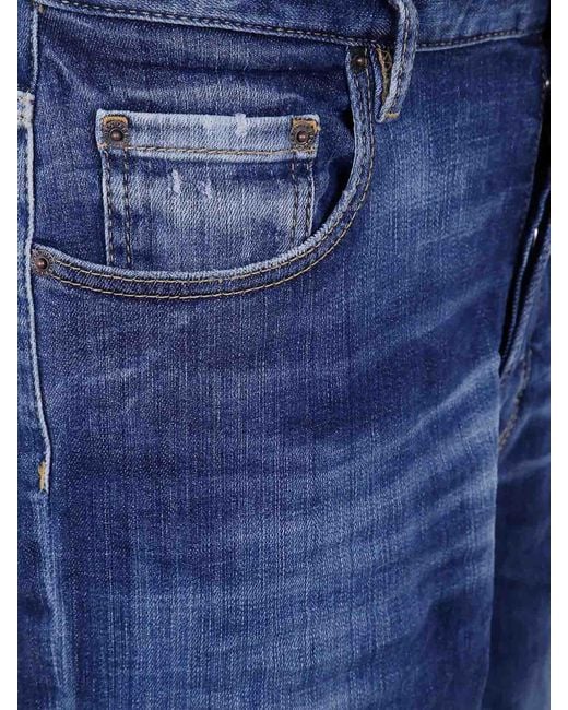 DSquared² Blue Jeans With Experienced Effect for men