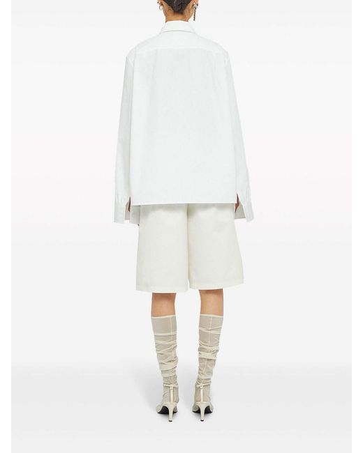 Jil Sander White Shirt Clip Details