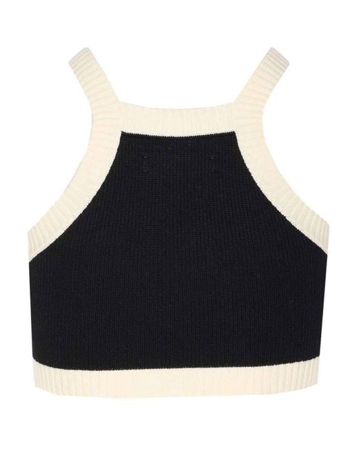 Amiri Black Ma Cropped Tank Top