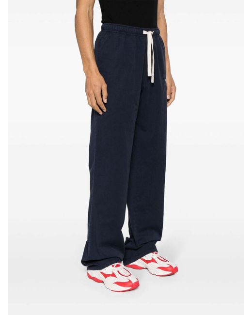 Palm Angels Blue Trousers for men