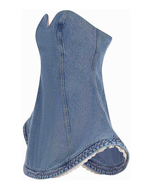 Magda Butrym Blue Dress Made Of