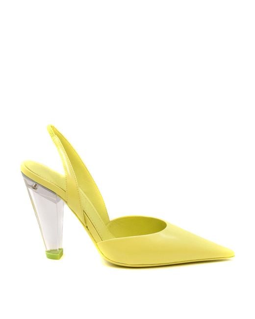 3Juin Yellow Leather Sandals