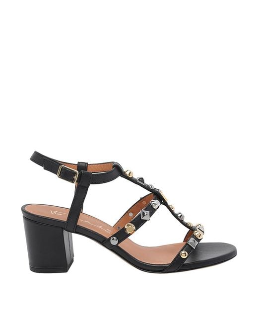 Via Roma 15 Metallic Pump Sandals