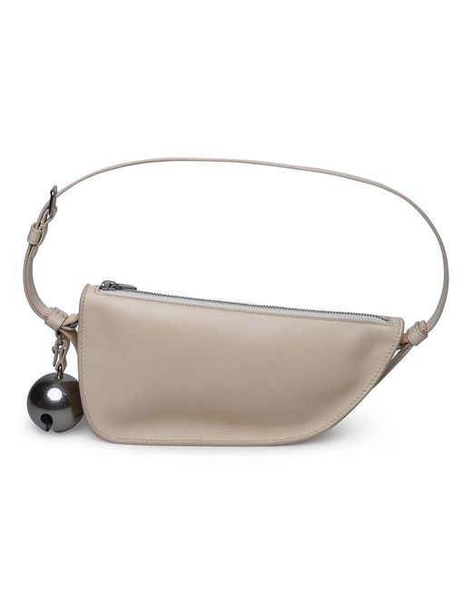 Burberry White Ivory Leather Bag