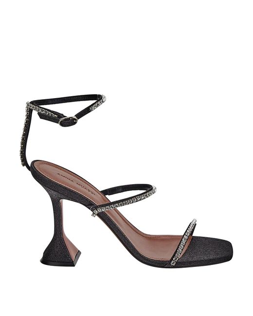 AMINA MUADDI Black Sandal In With On The Straps