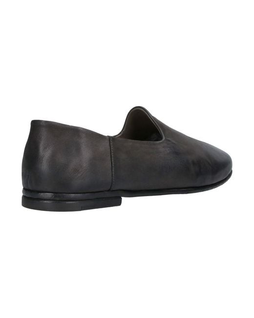 Premiata Gray Leather Moccasins for men