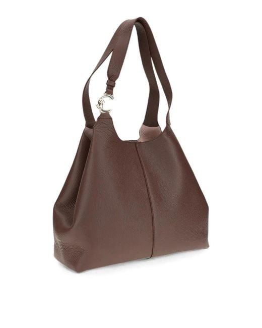 Coccinelle Brown Handbag Grained Leather Berry
