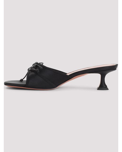 AMINA MUADDI Black Eleonora 45 Slippers