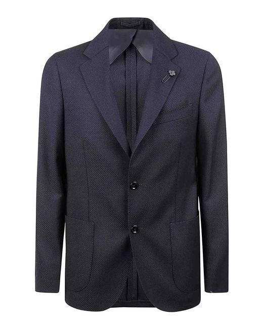 Lardini Blue Jacket for men
