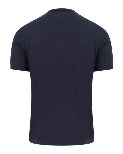 Giorgio Armani Blue T-Shirt And Pole for men