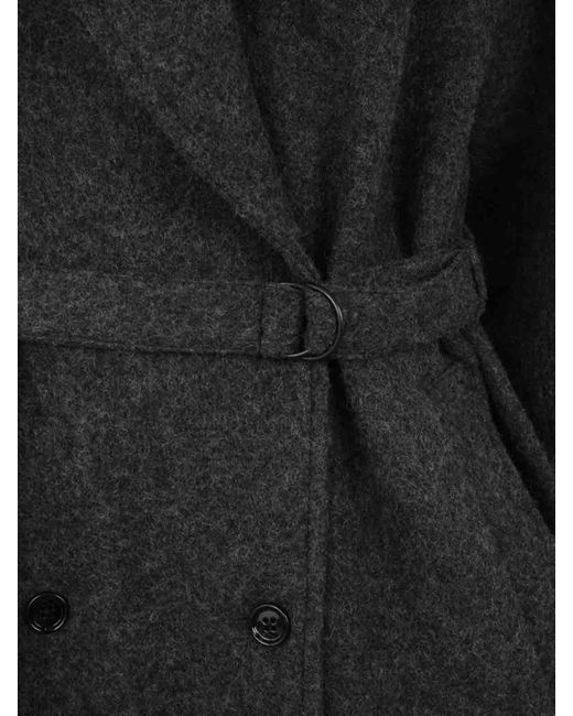 Dries Van Noten Black Wool Coat
