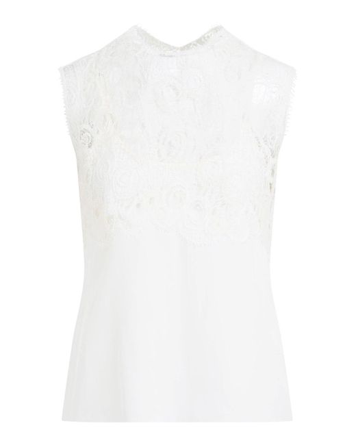 Fabiana Filippi White Silk Top