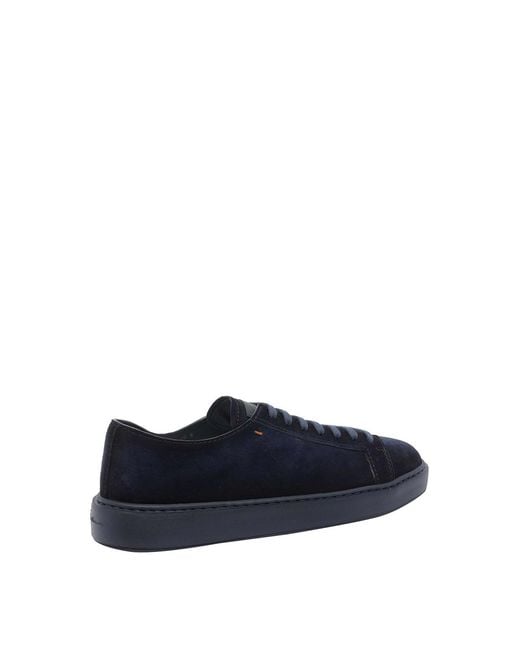 Santoni Blue Ford Sneakers for men