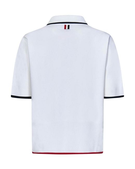 Thom Browne White Polo