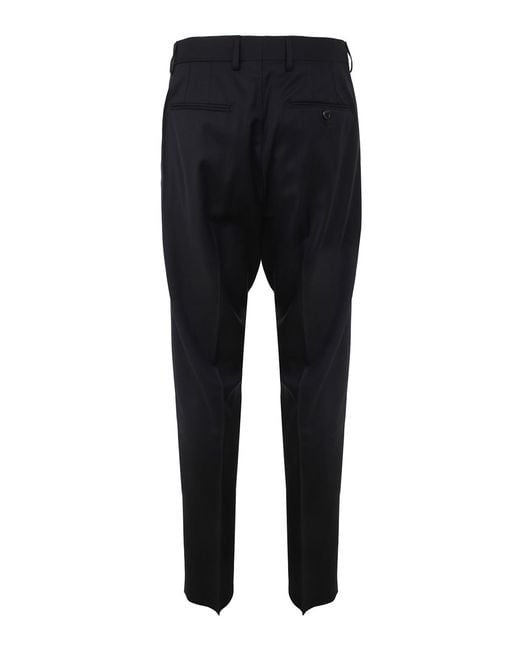 Lanvin Black Cigarette Trousers for men