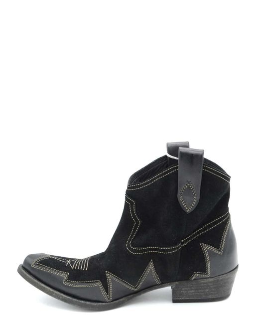 L.A L.A TEX Black Booties