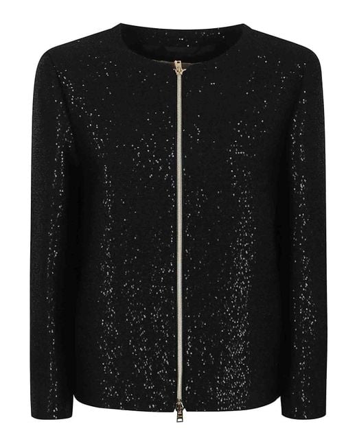 Herno Black Sequinned Jacket