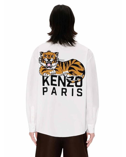 KENZO White Chemise Ml for men