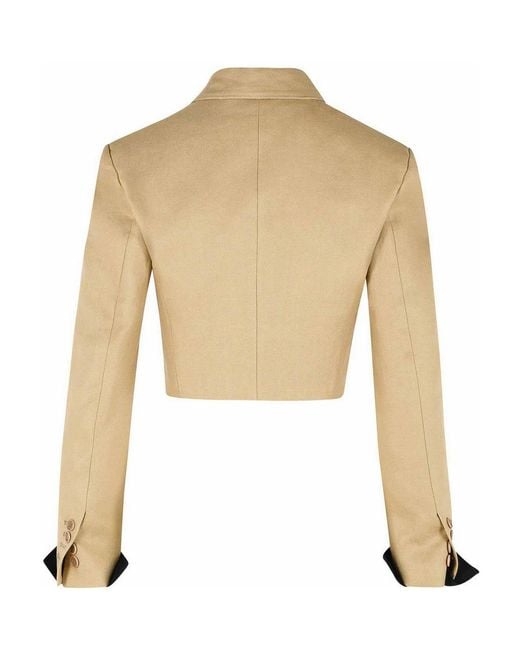 Max Mara Natural Buono Diagonal Cropped Jacket