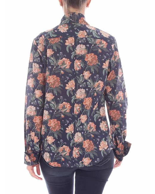 Vivienne Westwood Blue Floral Printed Shirt