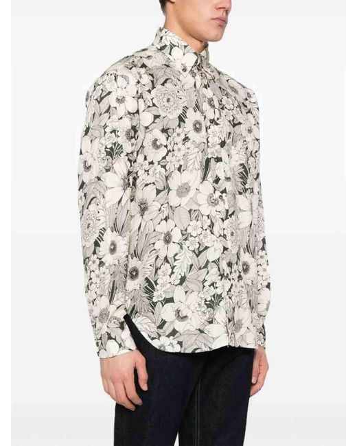 Tom Ford White Ivory Button Shirt for men