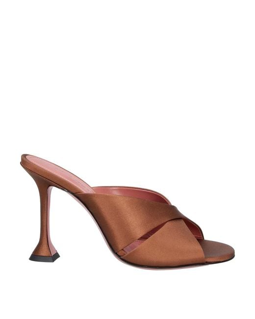 AMINA MUADDI Brown Mules Remains