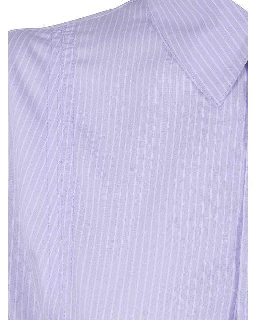 Polo Ralph Lauren Purple Short Sleeves Shirt Midi Dress