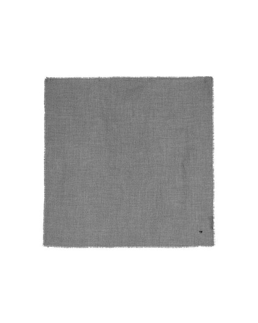 Tom Ford Gray Houndstooth Wool Scarf for men