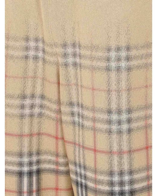 Burberry Natural Gradient Check Track Pants for men