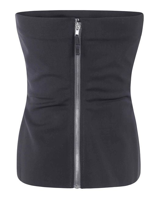 Rick Owens Black Bustier Top