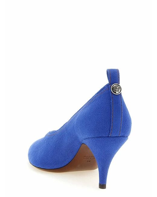 Versace Blue Tina Pumps