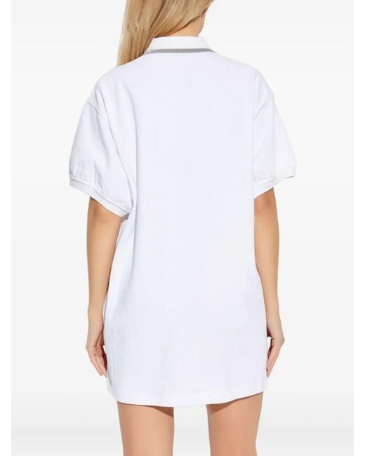 Alexander Wang White Polo-Style Dress With Finished Collar