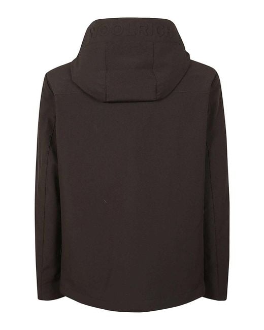 Woolrich Black Pacific Soft Shell Jacket for men