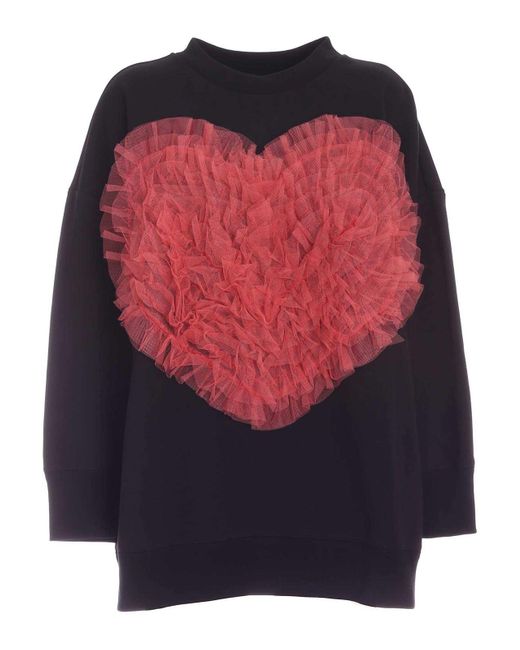 Vivetta Blue Heart Sweatshirt