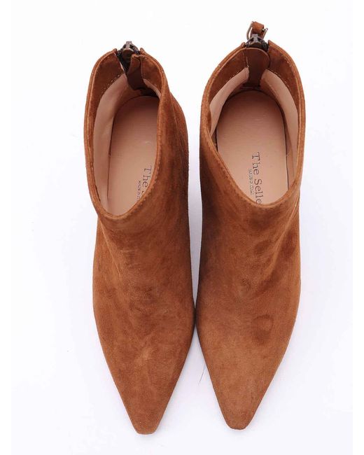 The Seller Brown Suede Ankle Boot