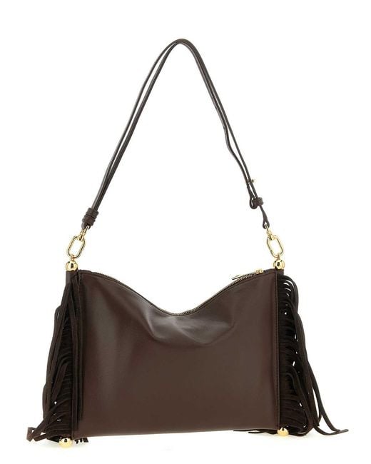Furla Brown Sfera Soft Mini Shoulder Bag