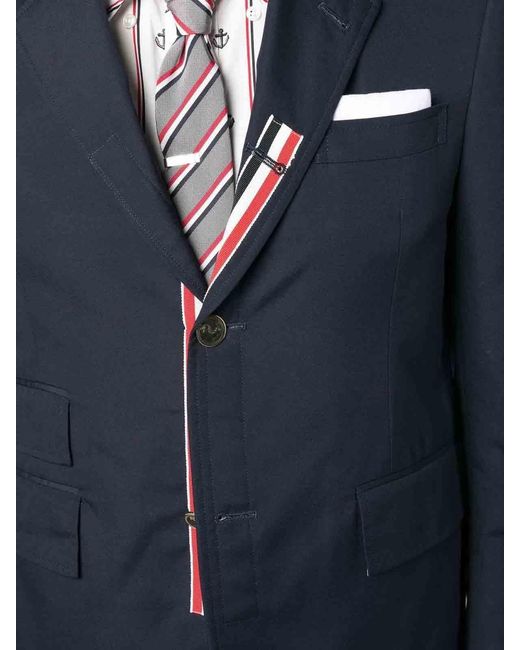 Thom Browne Blue Single-Breasted Jacket for men
