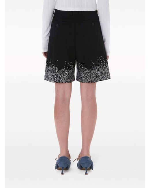 J.W. Anderson Black Crystal-embellished Tailored Shorts