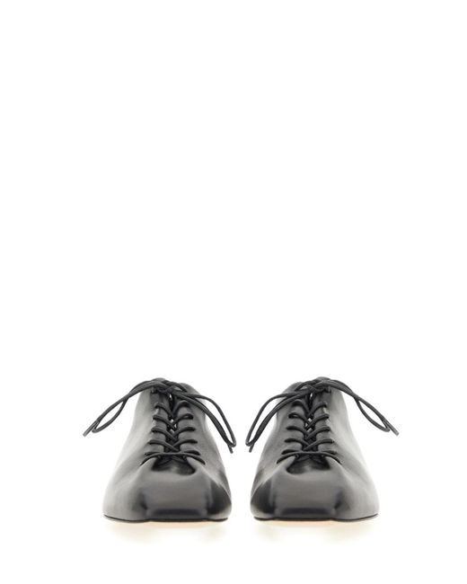 Aeyde Black Lace-Up Shoe Isla