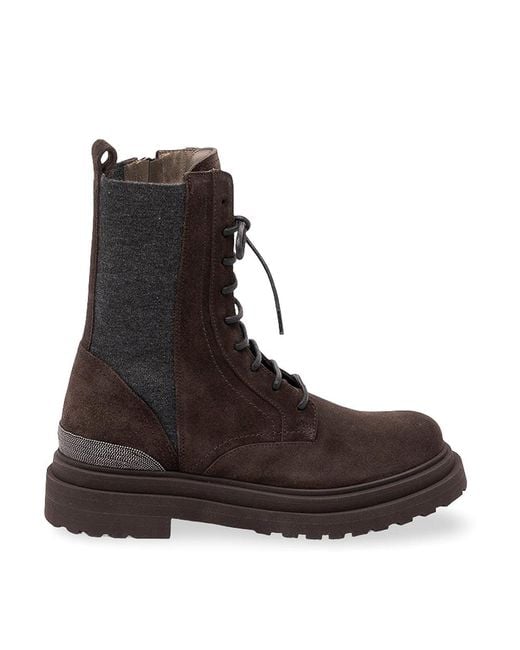 Brunello Cucinelli Brown Ankle Boots
