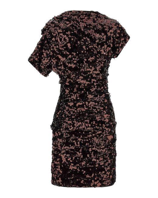 Ganni Black Sequins Mini Dress