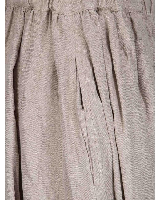 Comme des Garçons Gray Comme Des Garçons Pleated Cropped Pants