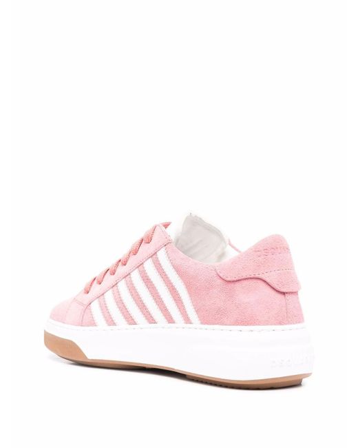 DSquared² Pink Leather Sneakers